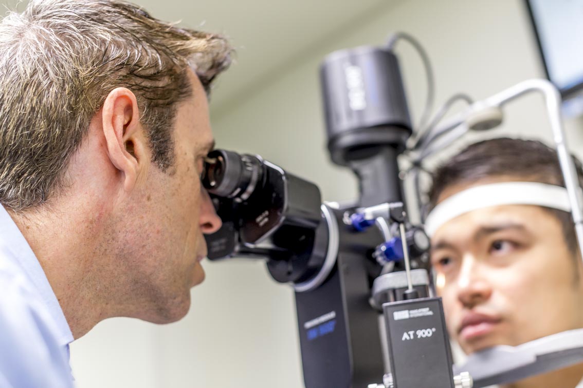 A visit to your optometrist is needed to detect astigmatism.