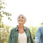 Older couple exercising